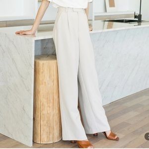 NWT, Wide leg dress pant, grey, size Medium (fit a bit smaller. More like S/M)